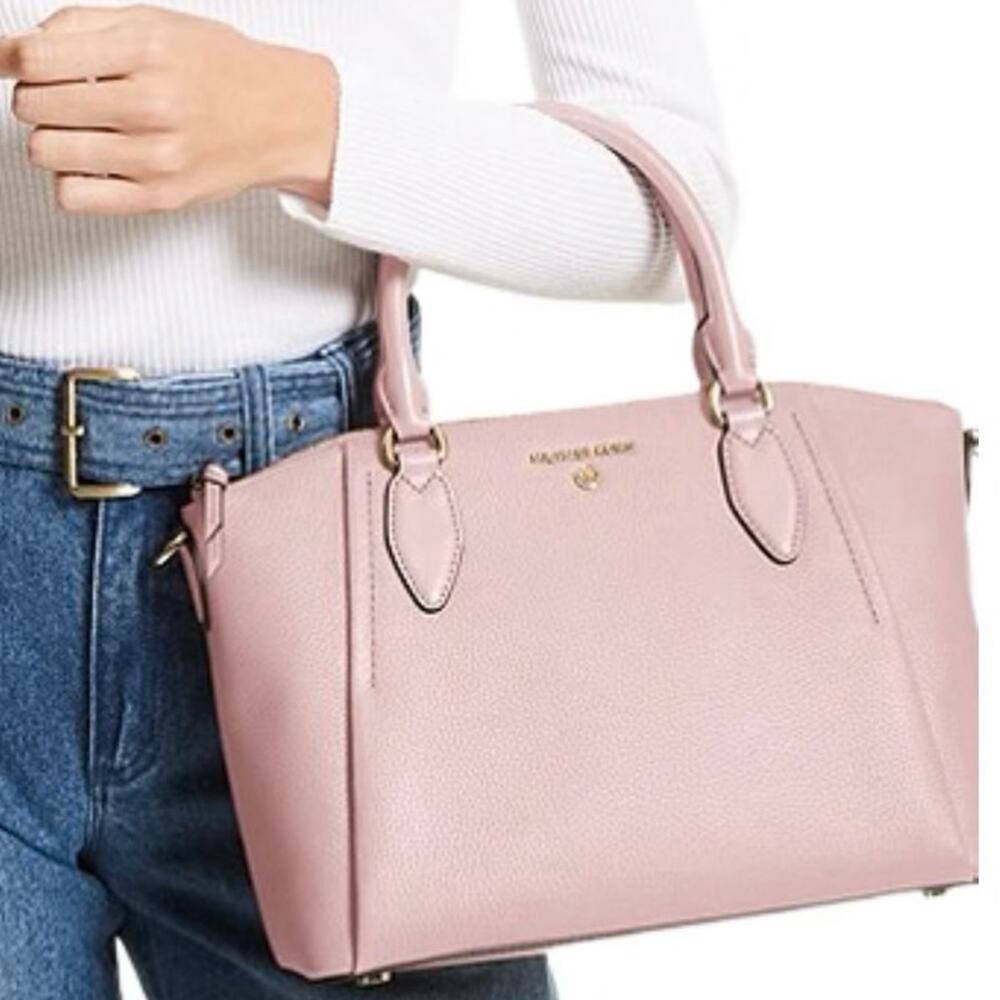 ♡ Michael Kors Pink Sienna Pebbled Leather Satchel (HB-14)